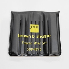 TESA Brown & Sharpe 599-4816 48-Piece Thread Wire Set 3 – 48 TPI