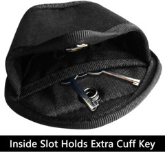 2Pack Handcuff Case Nylon Open Top Holder Pouch Fits Chain/Hinged Cuff Waist Bag