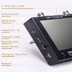 SV4401A 7 inch Touch 50KHz-4.4GHz VNA Vector Network Analyzer Lcd 100dB Dynamic
