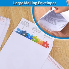 100 Pack Catalog Mailing Envelopes Mailers Peel Self Seal White 6×9/9×12/10×13