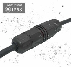 2PK Junction Box Waterproof IP68 Electric Cable Wire Plug Connector Protection