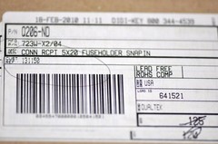 Qualtek 723W‑X2/04 Snap‑In Fuse Holder Power Inlet – Lot of 10 – New NOS