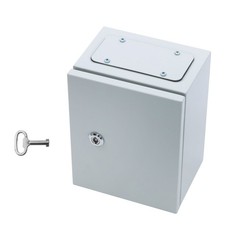 10x8x6 Inch IP65 Watertight Electrical Box, NEMA 4X Carbon Steel Enclosure