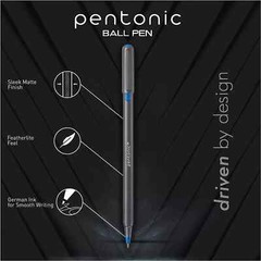 Pentonic 10-Count Ballpoint Pens 1.0mm Assorted Colors Easy Flow Ink