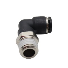 (Qty10) 1/4″ OD Tube X 1/4″ NPT Pneumatic Elbow, Push To Connect Air Fitting