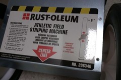 Rust-Oleum 206346 30-3/4 In Overall L Steel Striping Machine
