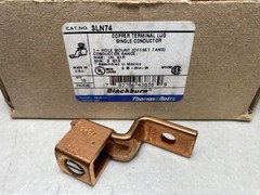 Qty 10- Blackburn Copper Mechanical Screw Lug Offset 1 Hole, 2 – 1/0 STR BTC1102