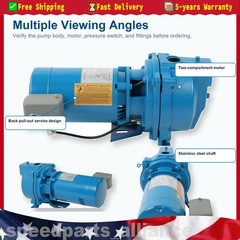 For Utility 1/2 HP 115/230V Self Priming Water Pump 30-50 PSI US