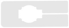 Plastic 40 Blank Rectangular Size Dividers for Retail Clothing Racks