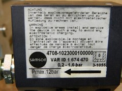 SAMSON SAMSOMATIC TA600 Pneumatic / Hydraulic Amplifier Ratio 7.4:1