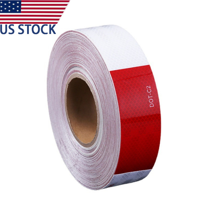 Car Bumper Reflective Stickers Warning Strip Tape Secure Reflector Stickers US.