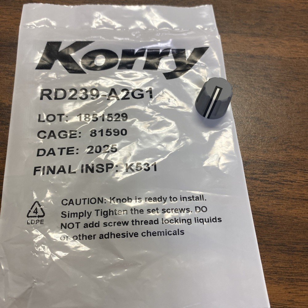 KORRY KNOB RD239-A2G1 New old stock