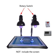 4 Color 1Station Screen Printing Kit Flash Dryer Exposure Unit Shirt Printing