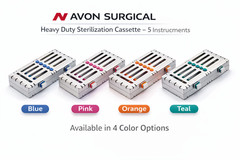 DETACHABLE STERILIZATION CASSETTE WITH DOUBLE BUTTONS 5 SLOT GERMAN GRADE
