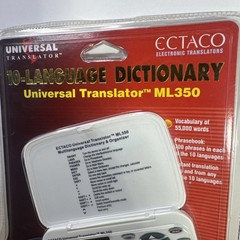 Ectaco Electronic Translator ML350 10-Language Dictionary New Sealed