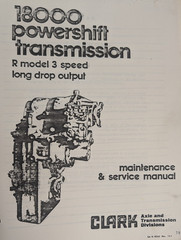 Pettibone Clark 18000 Powershift Transmission 2000 Torque Conveter Long Drop Box