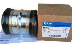 Eaton Crouse-Hinds 669 RT 4″ EMT Compression Coupling Concrete Tight Steel NEW