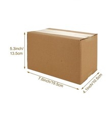 25 Packs Small Shipping Boxes 7X5X4 Inches, Kraft Corrugated Cardboard Boxes,…