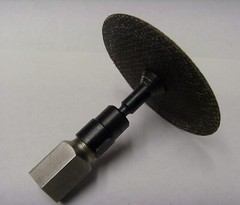FLAPPER ADAPTER STAINLESS STEEL 5/8 UNC Thread with 1/4″ Collet Made in USA