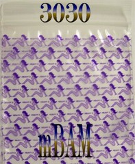 100 PACK 3030 Apple Zip Baggies 3.0X3.0″ POLYBAGS SKULLS SPADES HEAVY D DOLLAR+