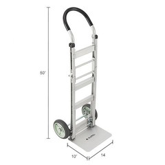 Global Industrial Aluminum Folding Hand Truck 660 lb Capacity