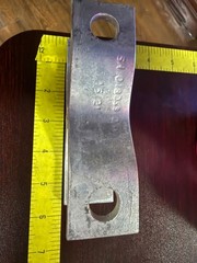 Heavy Duty Galvanized Steel X Bracket Clevis Mount 5.4 x 1.6 Inch Industrial Par