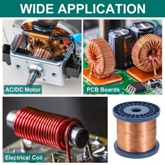 32 AWG Magnet Wire, 32 Gauge 48 oz Enameled Copper Wire, 155C(311F) Copper Color
