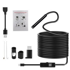 Endoscope Camera with Light, 1920P HD Borescope Camera with 6 LED Lights 16.4ft
