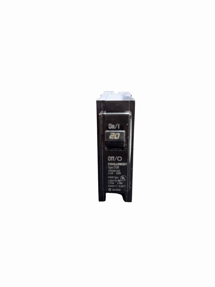 Challenger C120 20A 1 Pole Circuit Breaker 120/240V Type C