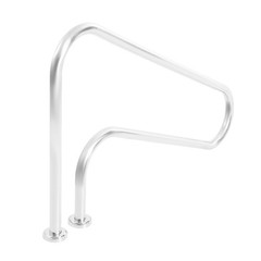 49.21*7.99*31.5in Silver 304 Stainless Steel Pool Handrail For In-ground Pools