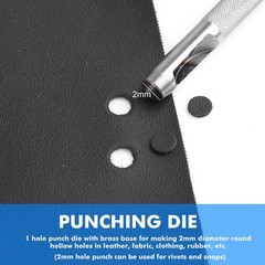 Heavy Duty Hand Press Grommet Machine Kit Eyelet Punch Tool for Banner Curtain