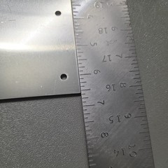 Flat Aluminum Piece 4 5/8 X 10 5/8