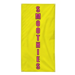 Vertical Vinyl Banner Multiple Sizes Smoothies Food Fair Promotion Business O