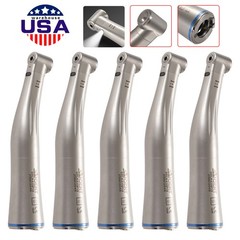 1-5 SANDENT LED Dental 1:1 Fiber Optic Contra Angle Low Speed Handpiece NEW