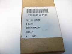 OAK 3 POSITION 2 POLE ROTARY SWITCH. P/N 5-15544-562 NSN 5930-00-542-3901