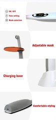 Dental Wireless LED Curing Light 1 Second Resin Cure Fast Curing Lamp 2200mw/cm2