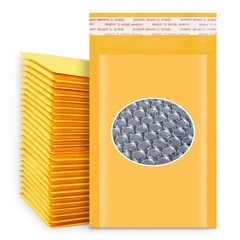 12-500pcs Made in USA Kraft Bubble Mailer Shipping Envelopes #000 4”x7”
