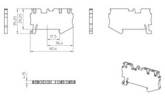 2pcs~ 100pcs ST1.5 3031128 ST 1,5 -TWIN- Feed-through terminal block PHOENIX CON