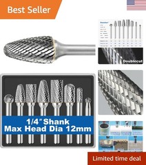 Professional-Grade 8-Piece Carbide Burr Set – Perfect for Carving and Deburring