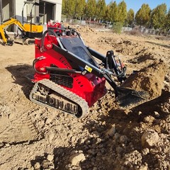 2025 Mini Crawler Track Skid Steer Loader B&S 13.5HP EPA Gas Vertical