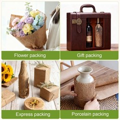 12 Inch x 60Ft Honeycomb Packing Paper Cushioned Wrap for Moving Shipping