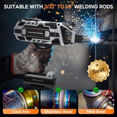 Portable Handheld Welding Machine – 110V IGBT Inverter Handheld Welder, 20-120A