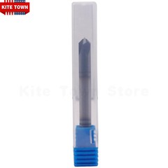 1/4″ 4 Flute 90 Degree Solid Carbide Chamfer Mill – Double End – AlTiN Coated