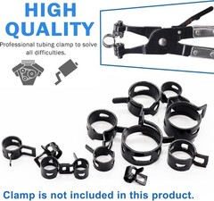 140 Spring Hose Clamps 6-22Mm Silicone Vacuum Hose Action Low Pressure Air Clip