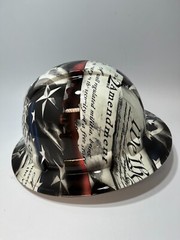 New Full Brim Hard Hat Custom Hydro Dipped WE THE PEOPLE LOUD AND PROUD