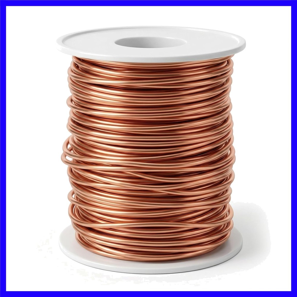 14 Gauge Copper Wire 0.06 inches 1.6mm 98 Feet Dead Soft Solid Bare Copper Wi…