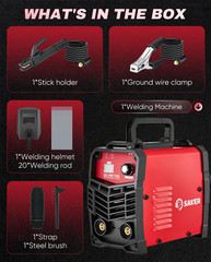 Mini Stick Welder, 110V Portable Welding Machine, 20-130A Arc Welder with Smart
