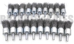 20pc 1″ Wire Wheel Cup Brushes box lot Crimped FINE Metal Grinding 1/4 Shank