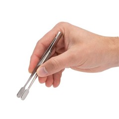 Steelman 4.5 in. Rounded Spade Tip Utility Tweezers 05607