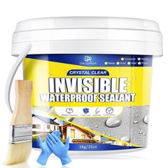 Transparent Waterproof Coating, 35 OZ Clear Waterproof Sealant – Concrete Cracks